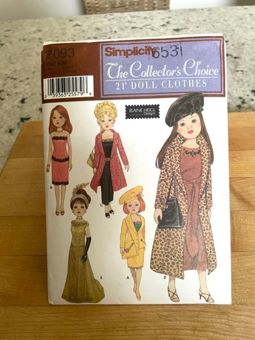 Simplicity 7093 21" Doll Clothes Pattern Collector's Choice Complete Verified